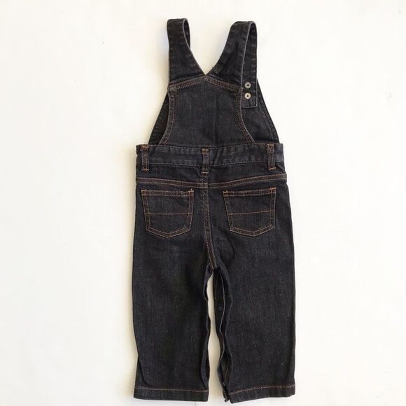 Carter’s black denim overalls EUC 18 months - Picture 4 of 4